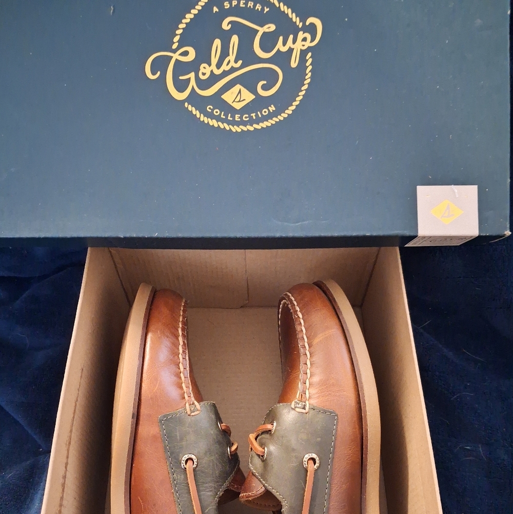 Sperry Gold Cup Boat Shoes in Brown.